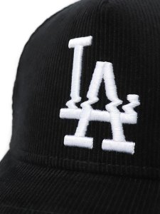 画像6: 【送料無料】FAITH BY LUIS 5-PANEL CORDUROY CLASSIC LOS ANGELES CAP BLACK (6)