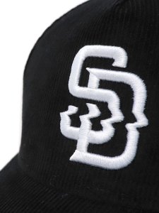 画像6: 【送料無料】FAITH BY LUIS 5-PANEL CORDUROY CLASSIC SAN DIEGO CAP BLACK (6)