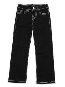 画像2: 【送料無料】【KIDS】TRUE RELIGION BOYS RICKY BIG T STITCH BODY RINSE BLACK (2)