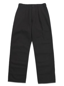 画像1: 【送料無料】POST O'ALLS POS-TRAVAIL PANTS COTTON HBT BLACK (1)