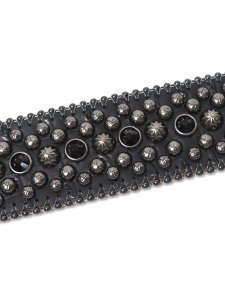 画像3: 【送料無料】B.B.SIMON THE TROJAN LEATHER BELT JET BLACK (3)