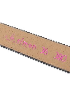 画像6: 【送料無料】B.B.SIMON THE TROJAN LEATHER BELT JET BLACK (6)