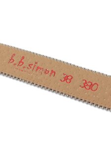画像6: 【送料無料】B.B.SIMON THE TROJAN AB LEATHER BELT SILVER (6)