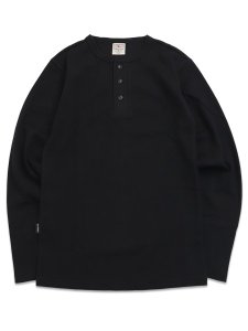 画像1: AVIREX DAILY RIB HENLEY NECK L/S TEE (1)