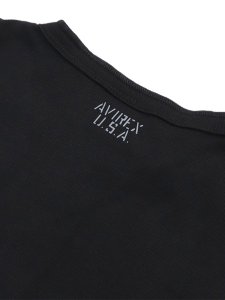 画像4: AVIREX DAILY RIB HENLEY NECK L/S TEE (4)