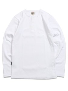 画像1: AVIREX DAILY RIB HENLEY NECK L/S TEE (1)