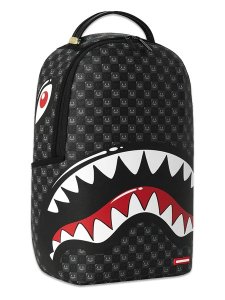画像4: 【送料無料】SPRAYGROUND SHARKS IN PARIS WTF BUBBLY BLACK CHECK DLXSV BACKPACK (4)