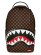 画像1: 【送料無料】SPRAYGROUND SHARKS IN PARIS WTF BUBBLE BROWN CHECK DLXSV BACKPACK (1)