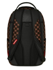 画像2: 【送料無料】SPRAYGROUND SHARKS IN PARIS WTF BUBBLE BROWN CHECK DLXSV BACKPACK (2)