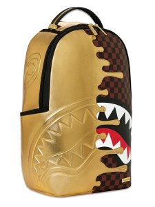 画像4: 【送料無料】SPRAYGROUND SHARKS IN PARIS GOLD DRIP DLXSV BACKPACK (4)