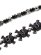 画像3: 【送料無料】B.B.SIMON PANTS CHAIN BLACK SKULLS SILVER BEADS (3)