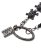 画像4: 【送料無料】B.B.SIMON PANTS CHAIN BLACK SKULLS SILVER BEADS (4)