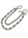 画像1: 【送料無料】B.B.SIMON SKULL & CHAIN SILVER/CLEAR (1)