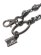 画像3: 【送料無料】B.B.SIMON SKULL & CHAIN BLACK/CLEAR (3)