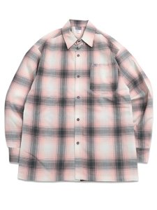 画像1: 【送料無料】CALTOP FL PLAID L/S SHIRT PINK/GREY (1)