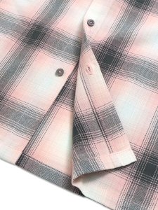画像4: 【送料無料】CALTOP FL PLAID L/S SHIRT PINK/GREY (4)