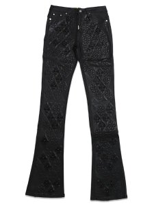 画像1: 【送料無料】GUAPI ALL BLACK RELIC WAXED DENIM (1)