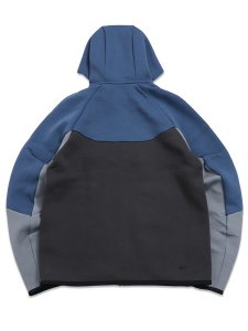 画像2: 【送料無料】NIKE TECH FLEECE FZ WINDRUNNER HOOD-NEW SLATE (2)