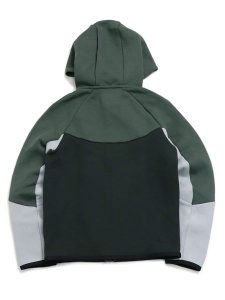 画像2: 【送料無料】【KIDS】NIKE YTH TECH FLEECE FULL ZIP HOODIE-CAMO GREEN (2)