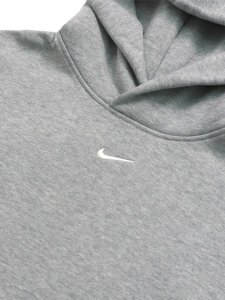 画像3: NIKE SOLO FLEECE PULLOVER HOODIE-DARK GREY HEATHER (3)