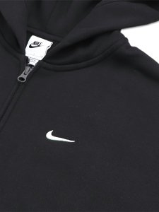 画像3: 【送料無料】NIKE SOLO FLEECE FULL ZIP HOODIE-TOTAL BLACK (3)