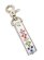 画像2: 【送料無料】B.B.SIMON LEATHER KEY CHAIN 2 MULTI WHITE (2)