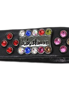 画像3: 【送料無料】B.B.SIMON LEATHER KEY CHAIN 4 MULTI BLACK (3)