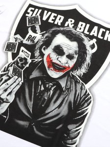画像3: STREET WEAR SUPPLY JOKER SILVER BLACK NATION TEE (3)