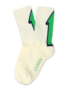 画像1: LIXTICK ARROW SOCKS 2PACK TYPE C NATURALxGREEN/NATURALxGREEN (1)