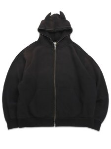 画像1: 【送料無料】MARKET SMILEY DEVIL FULL ZIP HOODIE BLACK (1)
