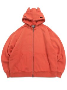 画像1: 【送料無料】MARKET SMILEY DEVIL FULL ZIP HOODIE RED (1)