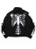画像1: 【送料無料】MARKET SKELETAL QUARTER ZIP SHERPA PULLOVER BLACK (1)