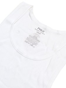 画像4: POLO RALPH LAUREN CLASSIC FIT 3PCS TANK TOP WHITE/CRUISE NAVY PP (4)