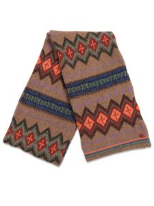 画像1: 【送料無料】POLO RALPH LAUREN TEXTURED GEO SCARF NATURAL MULTI (1)
