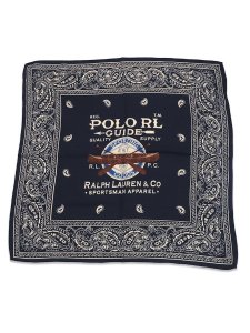 画像1: 【送料無料】POLO RALPH LAUREN SPORTSMAN BANDANA NAVY MULTI (1)