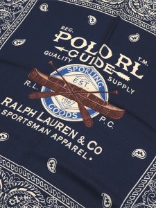 画像2: 【送料無料】POLO RALPH LAUREN SPORTSMAN BANDANA NAVY MULTI (2)