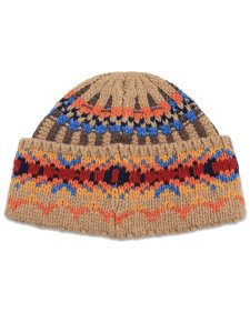 画像2: 【送料無料】POLO RALPH LAUREN GEO RIB BEANIE TAN MULTI (2)