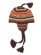 画像1: 【送料無料】POLO RALPH LAUREN TEXTURAL STRIPE EARFLAP HAT BROWN MULTI (1)