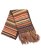 画像1: 【送料無料】POLO RALPH LAUREN TEXTURAL STRIPE SCARF BROWN MULTI (1)
