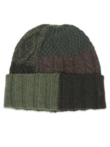 画像1: 【送料無料】POLO RALPH LAUREN PATCHWORK BEANIE OLIVE MULTI (1)