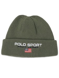 画像1: 【送料無料】POLO RALPH LAUREN POLO SPORT BEANIE CRUISE OLIVE (1)
