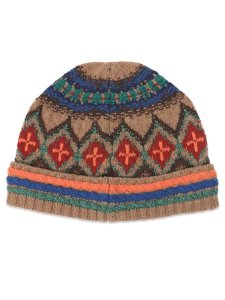 画像2: 【送料無料】POLO RALPH LAUREN TEXTURED GEO BEANIE NATURAL MULTI (2)