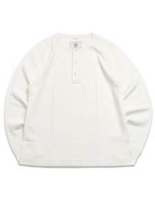 画像1: 【送料無料】REIGNING CHAMP LIGHTWEIGHT WAFFLE STANDARD HENLEY CHAMPIONSHIP WHITE (1)