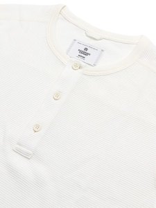 画像3: 【送料無料】REIGNING CHAMP LIGHTWEIGHT WAFFLE STANDARD HENLEY CHAMPIONSHIP WHITE (3)