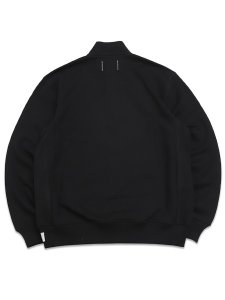 画像2: 【送料無料】REIGNING CHAMP MIDWEIGHT TERRY STANDARD BUTTON MOCKNECK BLACK (2)