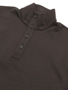 画像3: 【送料無料】REIGNING CHAMP MIDWEIGHT TERRY STANDARD BUTTON MOCKNECK COFFEE (3)