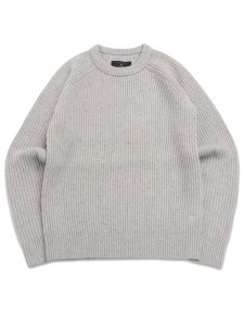 画像1: 【送料無料】REIGNING CHAMP MERINO KENNY CREWNECK NEP HEATHER GREY (1)