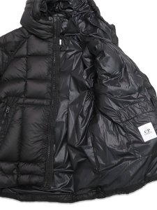 画像6: 【送料無料】C.P.COMPANY D.D. SHELL HOODED DOWN JACKET BLACK (6)
