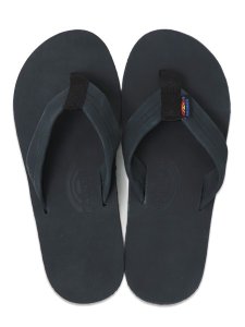 画像1: 【送料無料】RAINBOW SANDALS RSM301ALTSPL-PBLK SINGLE LAYER PREMIER LEATHER PREMIER BLACK (1)