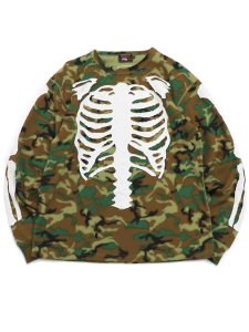画像1: 【送料無料】VANSON THERMAL L/S TEE WHITE BONE PATCH (1)